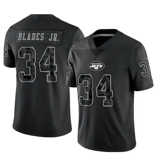 New York Jets Men's Al Blades Jr. Limited Reflective Jersey - Black