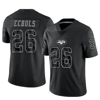 New York Jets Men's Brandin Echols Limited Reflective Jersey - Black