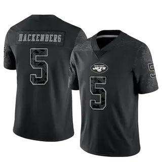 New York Jets Men's Christian Hackenberg Limited Reflective Jersey - Black