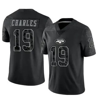 New York Jets Men's Irvin Charles Limited Reflective Jersey - Black