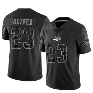 New York Jets Men's Isaiah Oliver Limited Reflective Jersey - Black