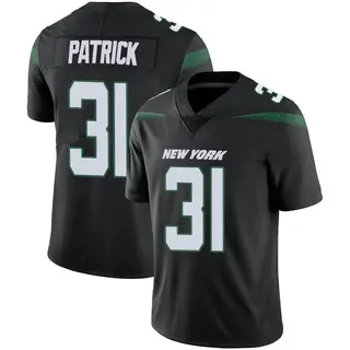 New York Jets Men's Jacques Patrick Limited Stealth Vapor Jersey - Black