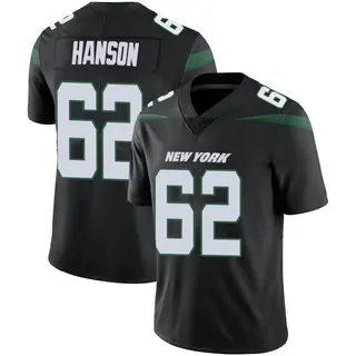 New York Jets Men's Jake Hanson Limited Stealth Vapor Jersey - Black