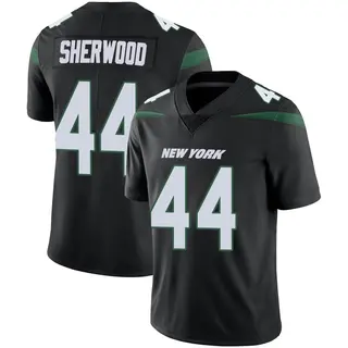 New York Jets Men's Jamien Sherwood Limited Stealth Vapor Jersey - Black