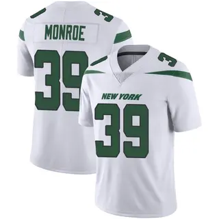 New York Jets Men's Jarius Monroe Limited Spotlight Vapor Jersey - White