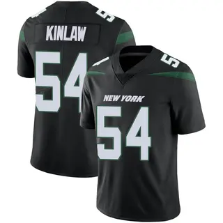 New York Jets Men's Javon Kinlaw Limited Stealth Vapor Jersey - Black