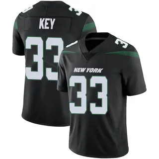 New York Jets Men's Jaylen Key Limited Stealth Vapor Jersey - Black