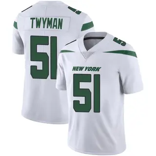 New York Jets Men's Jaylen Twyman Limited Spotlight Vapor Jersey - White