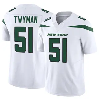 New York Jets Men's Jaylen Twyman Limited Vapor F.U.S.E. Jersey - White