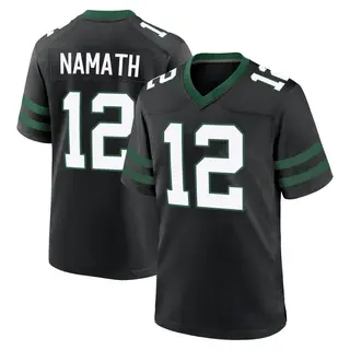 New York Jets Men's Joe Namath Game Legacy Alternate Jersey - Black