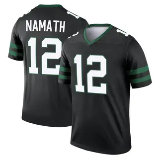 New York Jets Men's Joe Namath Legend Legacy Jersey - Black