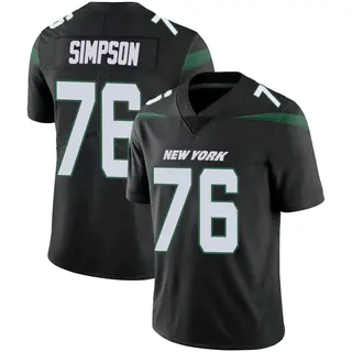 New York Jets Men's John Simpson Limited Stealth Vapor Jersey - Black