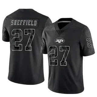 New York Jets Men's Kendall Sheffield Limited Reflective Jersey - Black