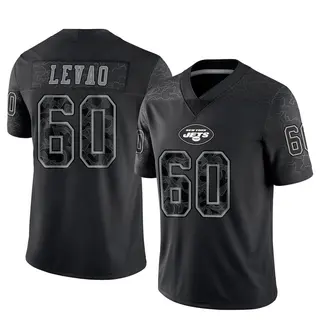 New York Jets Men's Kohl Levao Limited Reflective Jersey - Black