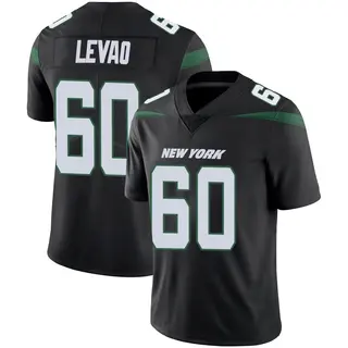 New York Jets Men's Kohl Levao Limited Stealth Vapor Jersey - Black