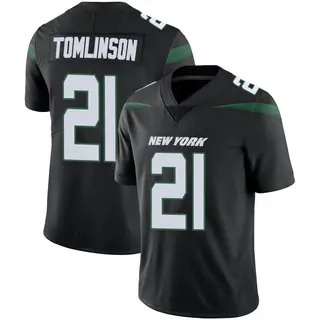 New York Jets Men's LaDainian Tomlinson Limited Stealth Vapor Jersey - Black