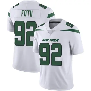 New York Jets Men's Leki Fotu Limited Spotlight Vapor Jersey - White