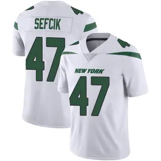 New York Jets Men's Lincoln Sefcik Limited Spotlight Vapor Jersey - White