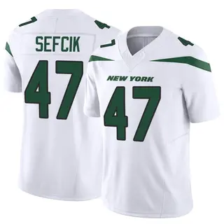 New York Jets Men's Lincoln Sefcik Limited Vapor F.U.S.E. Jersey - White