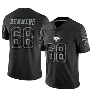 New York Jets Men's Mike Remmers Limited Reflective Jersey - Black