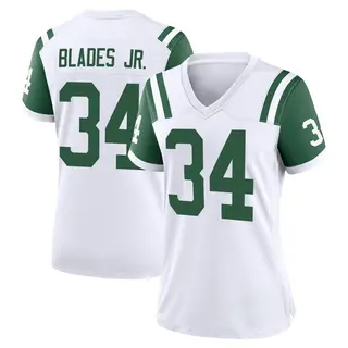 New York Jets Women's Al Blades Jr. Game Classic Alternate Jersey - White