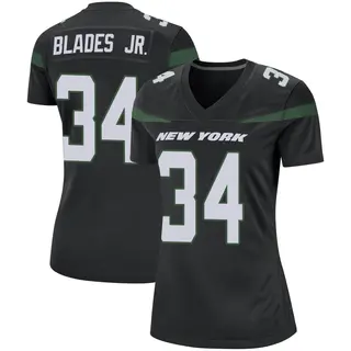 New York Jets Women's Al Blades Jr. Game Stealth Jersey - Black