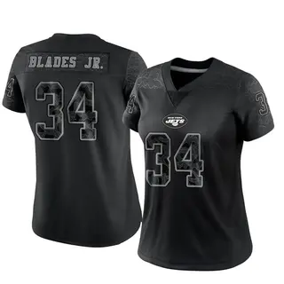 New York Jets Women's Al Blades Jr. Limited Reflective Jersey - Black