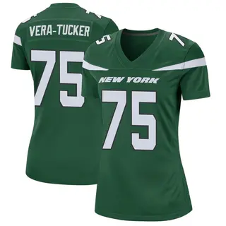 New York Jets Women's Alijah Vera-Tucker Game Gotham Jersey - Green