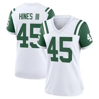 New York Jets Women's Anthony Hines III Game Classic Alternate Jersey - White