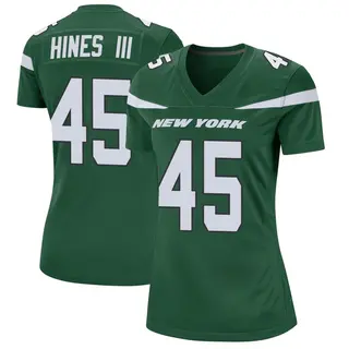 New York Jets Women's Anthony Hines III Game Gotham Jersey - Green