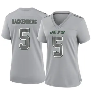 New York Jets Women's Christian Hackenberg Game Atmosphere Fashion Jersey - Gray