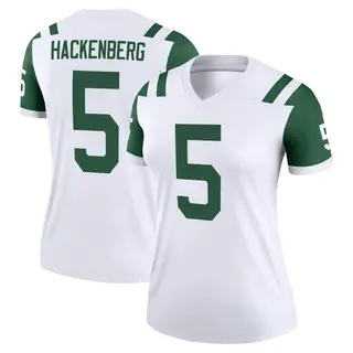 New York Jets Women's Christian Hackenberg Legend Classic Alternate Jersey - White