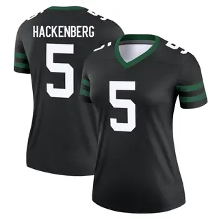 New York Jets Women's Christian Hackenberg Legend Legacy Jersey - Black