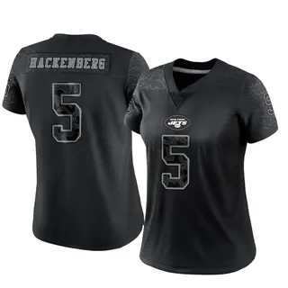 New York Jets Women's Christian Hackenberg Limited Reflective Jersey - Black