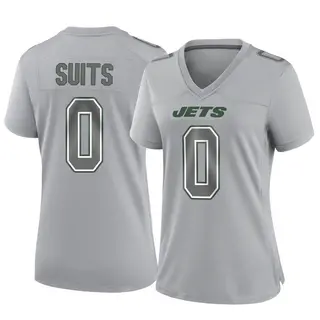 New York Jets Women's Colby Suits Game Atmosphere Fashion Jersey - Gray