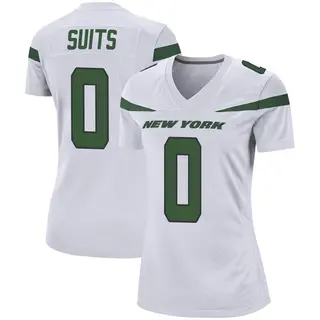 New York Jets Women's Colby Suits Game Spotlight Jersey - White