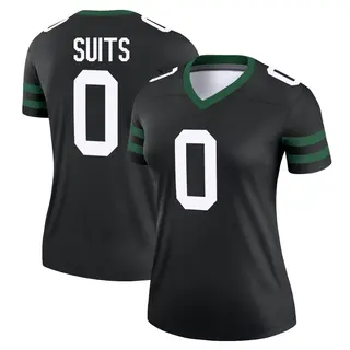 New York Jets Women's Colby Suits Legend Legacy Jersey - Black