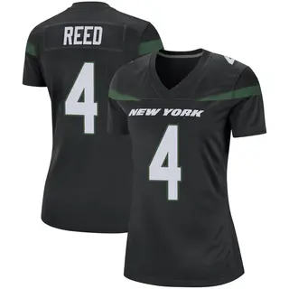 New York Jets Women's D.J. Reed Game Stealth Jersey - Black