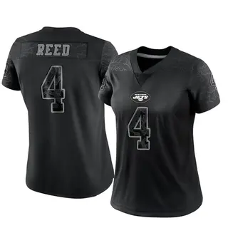 New York Jets Women's D.J. Reed Limited Reflective Jersey - Black