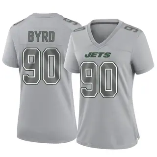 New York Jets Women's Dennis Byrd Game Atmosphere Fashion Jersey - Gray