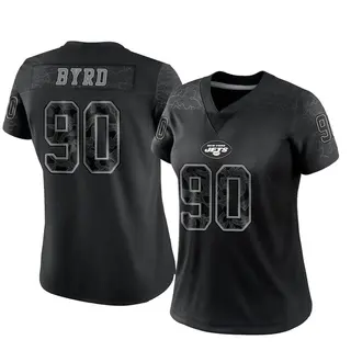 New York Jets Women's Dennis Byrd Limited Reflective Jersey - Black