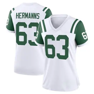 New York Jets Women's Grant Hermanns Game Classic Alternate Jersey - White