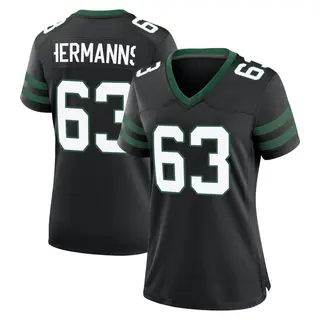 New York Jets Women's Grant Hermanns Game Legacy Alternate Jersey - Black