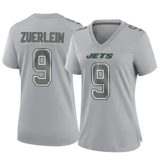 New York Jets Women's Greg Zuerlein Game Atmosphere Fashion Jersey - Gray