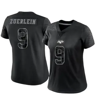 New York Jets Women's Greg Zuerlein Limited Reflective Jersey - Black