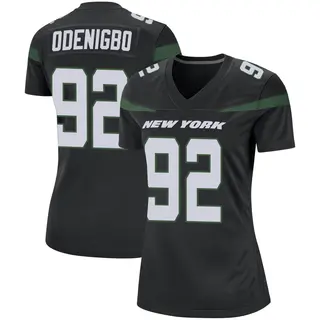 New York Jets Women's Ifeadi Odenigbo Game Stealth Jersey - Black