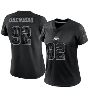 New York Jets Women's Ifeadi Odenigbo Limited Reflective Jersey - Black