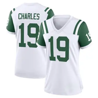 New York Jets Women's Irvin Charles Game Classic Alternate Jersey - White