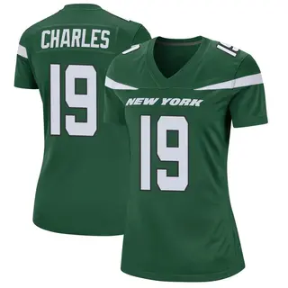 New York Jets Women's Irvin Charles Game Gotham Jersey - Green