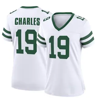 New York Jets Women's Irvin Charles Game Legacy Jersey - White